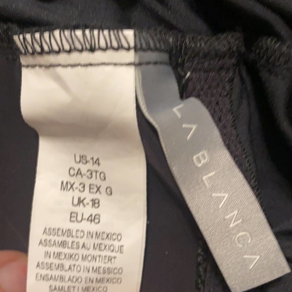 La Blanca One Shoulder Swimsuit SZ 14 NWOT - Picture 3 of 3